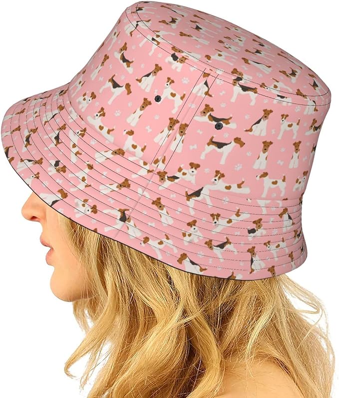 Cartoon Bucket Hat Summer Beach Travel Sun Hat Packable Fisherman Cap for Men Women