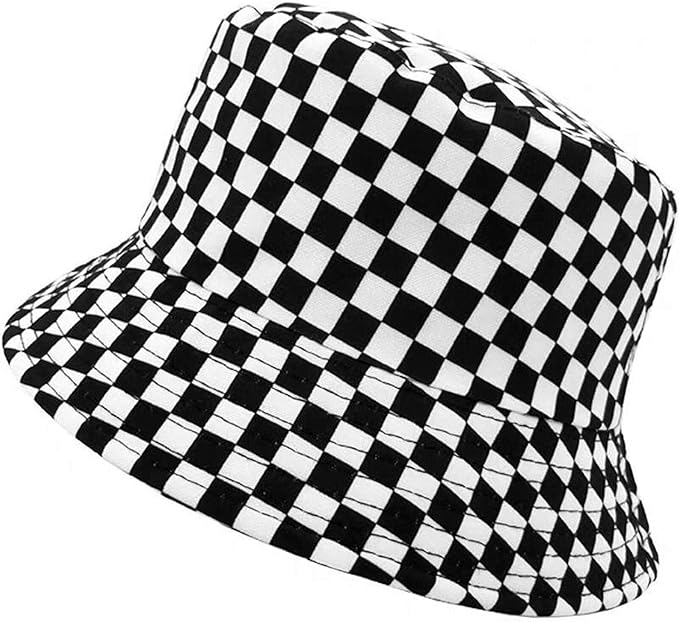 Flower Reversible Bucket Hat Cotton Summer Travel Beach Sun Hats Emboridery for Women Men