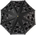 LCY Embroidered Lace Double-deck Anti-UV Parasol Sun/Rain/Snow Folding Umbrella