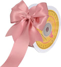 Double Face Dusty Pink Satin Ribbon 1-1/2 inch X 25 Yards Polyester Dusty Pink Ribbon for Gift Wrapping Very Suitable for Weddings Party Hair Bow Invitation Decorations and More