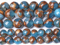 4MM 88PCS Lake Blue Cloisonne Craft Spacer Loose Beads for Jewelry Making DIY Bracelet