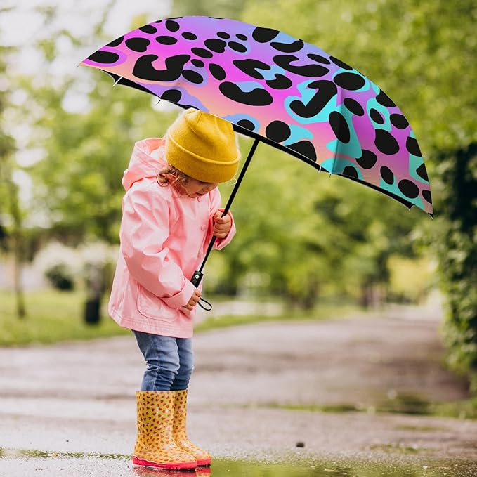 Small Compact Travel Automatic Folding Umbrella for Women, Portable Lightweight, Rain, Wind, UV Sun Shade