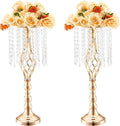 VEVOR Metal Wedding Centerpiece Gold,Crystal,2PCS 55cm/21.65”