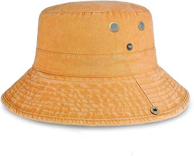 Hot Summer Bucket Hat - Trendy Cotton Sun Hat for Beach, Golf, Fishing - Fun Outdoor Vacation Boonie for Men and Women