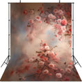 Mocsicka Abstract Floral Backdrop for Photography Retro Spring Watercolor Painting Floral Background Newborn Baby Shower Princess Girls Portrait Decoration Backdrop