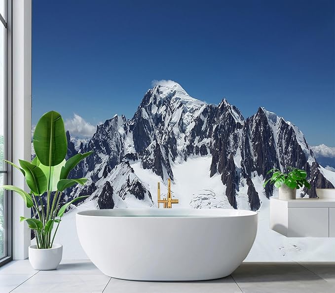 Eierme-Beautiful Mountain View Mural Wallpaper Peel and Stick 137" x 102"