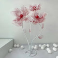 Giant Flowers for Decoration, 5.58 ft Big Artificial Organza Flower for Wedding Reception Birthday Christmas Party Backdrop Decor Photography Props Shop Window Display, Red