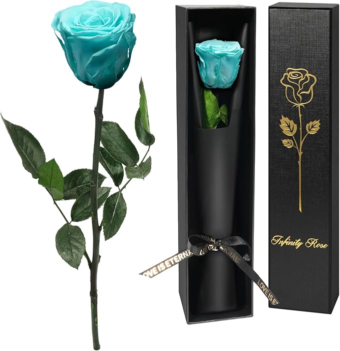 Yamonic Preserved Flower Rose for Delivery Prime,Birthday Gifts for Women,Single Real Rose Flower Mom Gifts for Her,Grandma,Wife,Girlfriend Gift for Anniversary Wedding,Mothers Day Rose Gifts for Mom