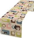 Mid Century Modern Black Cat Table Runner,Table Runners for Kitchen Dining Modern Tables Decor Decoration for Kitchen Family Dinner Table Holiday Party Farmhouse 13 x 90 Inch Pink