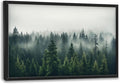Framed Large Pictures Wall Art for Living Room, Foggy Forests Oversized Wall Decor Nature Landscape Forest Scenery Canvas Print Painting Extra Large Framed Artwork for Bedroom Office 36"x24"