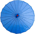THY COLLECTIBLES 33" Japanese Chinese Umbrella Parasol for Wedding Parties, Photography, Costumes, Cosplay, Decoration and Other Events - Solid Color (Blue)
