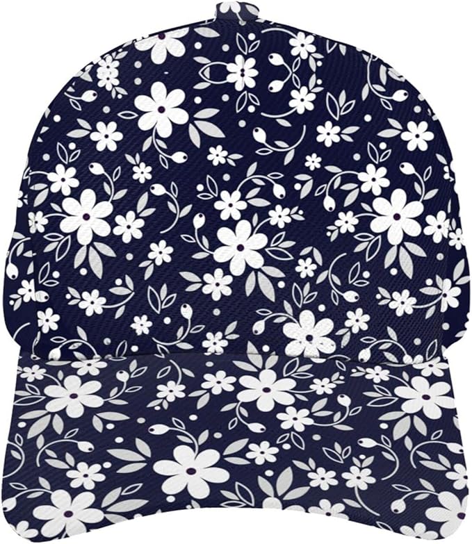 Floral Baseball Cap for Women Fashionable Adjustable Dad Hat Low Profile Running Hat for Summer Sporting Working Hiking