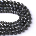 10MM 38PCS Natural Stone Black Labradorite Beads Crystal Loose Beads for Jewelry Making DIY Bracelet