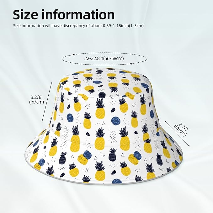 Bucket Hat Double-Side-Wear Reversible Sun Hat Beach Travel Hiking for Women Men