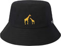 ZLYC Unisex Fashion Embroidered Bucket Hat Summer Fisherman Cap for Men Women