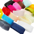 Chenkou Craft Solid Organza Ribbon Assorted 24 Yards Craft Bow Party Decoration Packing Ribbons (Mix, 1"(25mm))