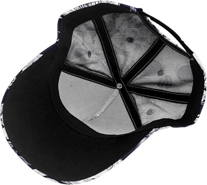 Pastel Cornflowers Floral Baseball Cap Dad Hats All-Over Print Fashion Accessory 100% Polyester Adjusts to Fit Most