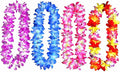 ALIMITOPIA Hawaiian Hula Leis Dance Wreath Garland Artificial Flowers Fabric Neck Loop for Luau Party Costumes (Four Colors)