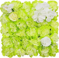 Flower Wall Backdrop, 12PCS 10.6"-15.7" Artificial Flower Wall Panel with Various Styles, 3D Floral Wall Decor for Wedding Photo Background Festive Party Home Decoration (L019, 15 * 15in)