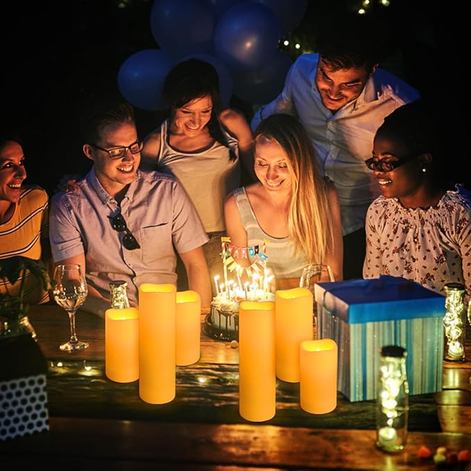 24-Pack LED Flameless Candles with Remote Control -Remote flameless Candles- Timer Candles -3D Flame Perfect for Halloween Christmas Parties,Wedding,Home Decor,Gift and Special Occasions.