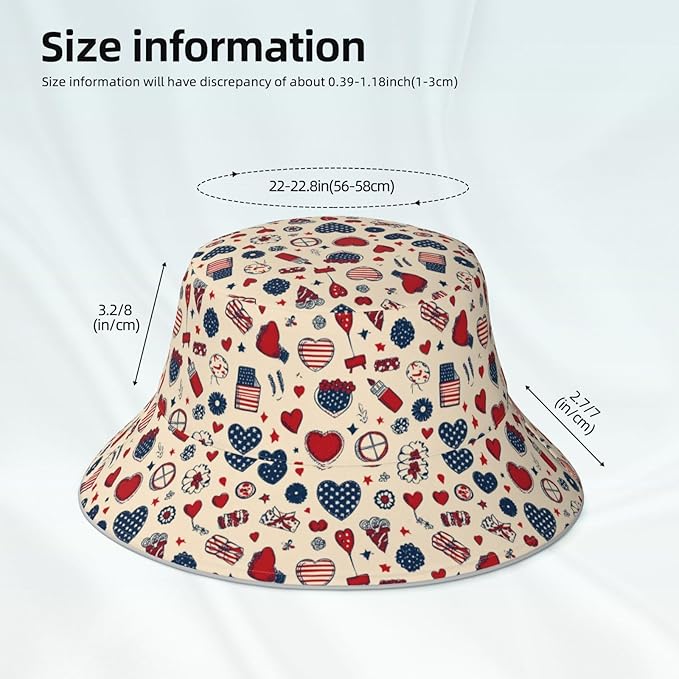 Bucket Hat Double-Side-Wear Reversible Sun Hat Beach Travel Hiking for Women Men