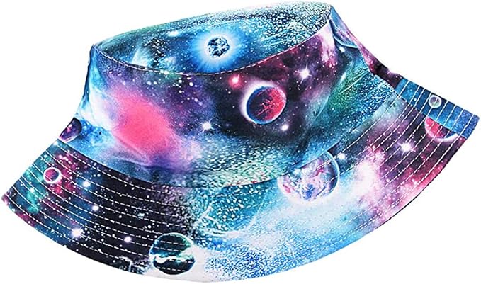 Malaxlx Unisex Bucket Hat Beach Sun Hat Aesthetic Fishing Hat for Men Women Teens, Reversible Double-Side-Wear