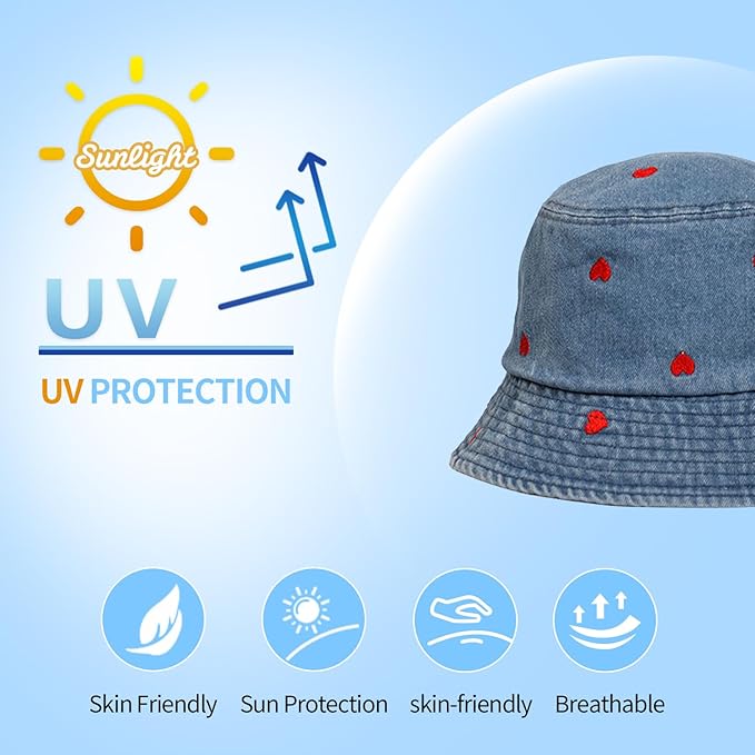 Bucket Hats for Women Man Cute Sun Beach Fisherman Hats