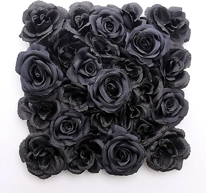 Flower Wall Backdrop, 12PCS 10.6"-15.7" Artificial Flower Wall Panel with Various Styles, 3D Floral Wall Decor for Wedding Photo Background Festive Party Home Decoration (J003, 11.8 * 11.8in)