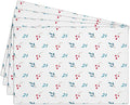 Cotton Linen Waterproof Placemats Set of 4, Berries Dining Mat Table Mats Decor Fabric for Kitchen Dinner Coffee Shop Table, Indoor/Outdoor Washable Wipeable Placemat -N033