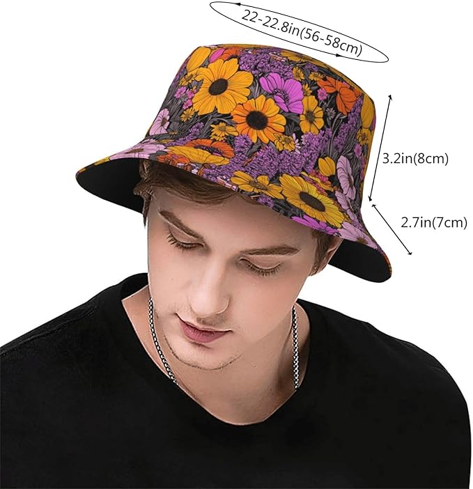 Bucket Hats Fashion Sun Cap Packable Outdoor Fisherman Hat for Women and Men Travel