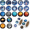 1000 Pcs Outer Space Stickers Bulk 2 Roll 1 Inch Galaxy Astronaut Stickers for Kids Classroom Boys Girls School .Space Theme Classroom Decor Sticker Gift for Party Favors Book Water Bottles Laptop