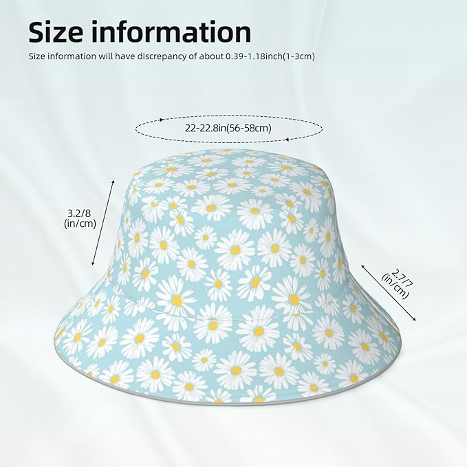 Bucket Hat Beach Summer Sun Hat Reversible Fisherman Hats Double Sided Wearing for Women Men Boys Girls