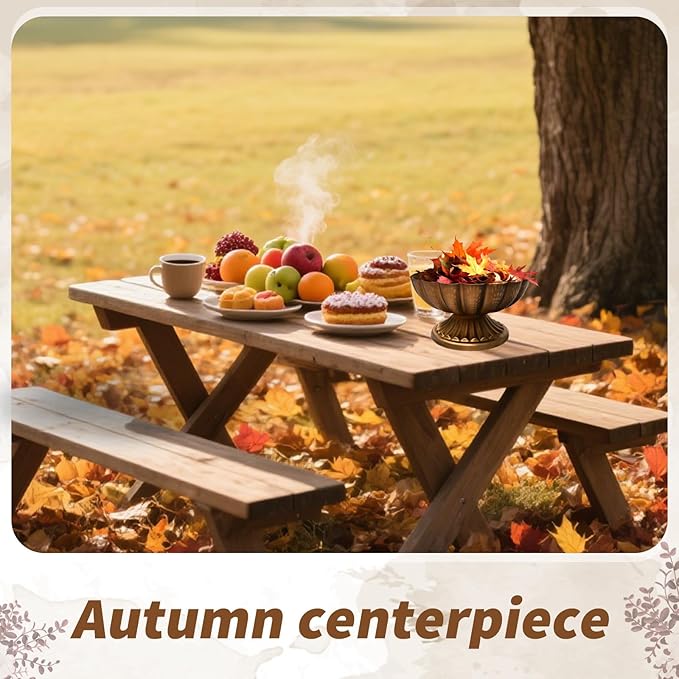 4 Pcs Metal Compote Bowl 7 Inch Compote Vases Indoor and Outdoor Fruits Bowl for Plant Christmas Wedding Flower Holder Centerpiece Home Party Decoration (Gold)