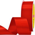 Double Face Red Satin Ribbon 1-1/2 inch X 50 Yards Polyester Red Ribbon for Gift Wrapping Very Suitable for Weddings Party Hair Bow Invitation Decorations and More