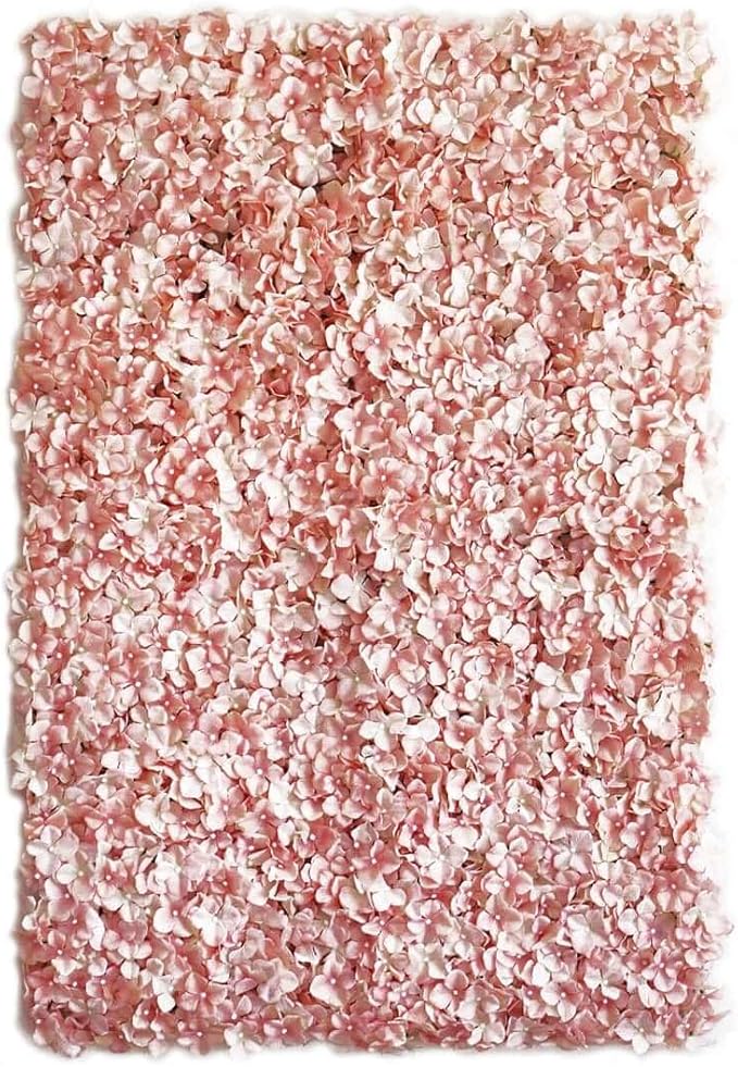 Efavormart 4 PCS Blush Silk Hydrangea Flower Mat Wall Wedding Event Decor for DIY Centerpieces Arrangements Party Home Decorations