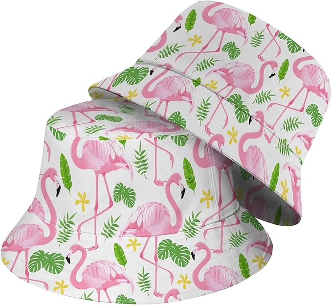 Wildflowers Floral Bucket Hat for Men Women, Summer Vacation Outdoor Travel Reversible Double Side Beach Caps Fisherman Hat