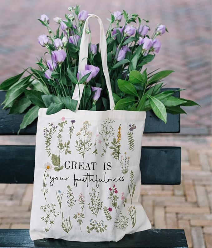 Christian Tote Bag, Christian tote Bag for Women, Bible tote bag, Bible Tote Bags for Women, Foral Tote Bag