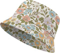 Wildflowers Floral Bucket Hat for Men Women, Summer Vacation Outdoor Travel Reversible Double Side Beach Caps Fisherman Hat