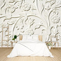 3D Relief Flower Wallpaper Bedroom Modern Flowers murals Trendy Office Decorative Living Room tv Background Large Wall Mural - 91"x65" Not Peel and Stick