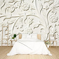 3D Relief Flower Wallpaper Bedroom Modern Flowers murals Trendy Office Decorative Living Room tv Background Large Wall Mural - 137"x96" Not Peel and Stick