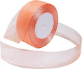 Orange Ribbon for Gift Wrapping 1-1/2 inch Sheer Organza Ribbon for Flower Bouquet Tulle Chiffon Ribbons for Wedding Invitations Christmas Decorations Crafts 50 Yards