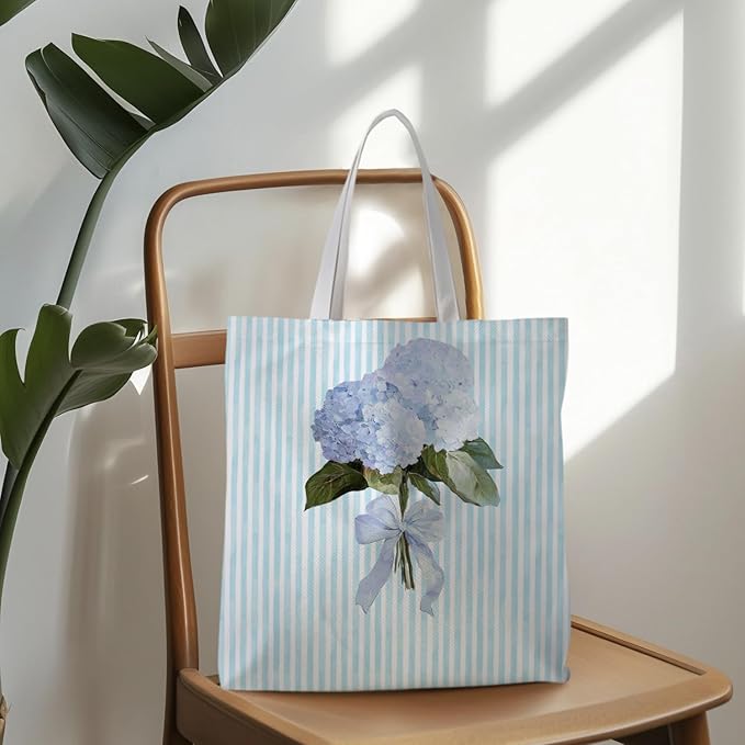 Floral Tote Bag, Floral Bag for Women, Reusable Grocery Bags Shopping Bags