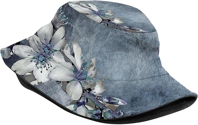 Bucket Hat for Women Men, Summer Print Hat Travel Packable Sun Cap Outdoor Hat for Women and Men