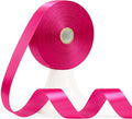 60 Yards Hot Pink Satin Ribbon 7/8 Inch, Solid Polyester Fabric Ribbon for Gift Wrapping, Crafts, Flower Bouquet, Wedding, Baby Shower, Festival, Christmas, Halloween