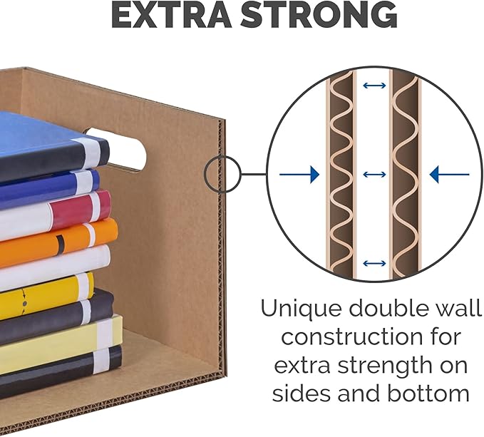 Bankers Box Small Classic Moving Box 15 Pack, Reinforced Handles, Tape-Free Assembly, Box with Lid, 15-in x 12-in x 10-in (7714209)