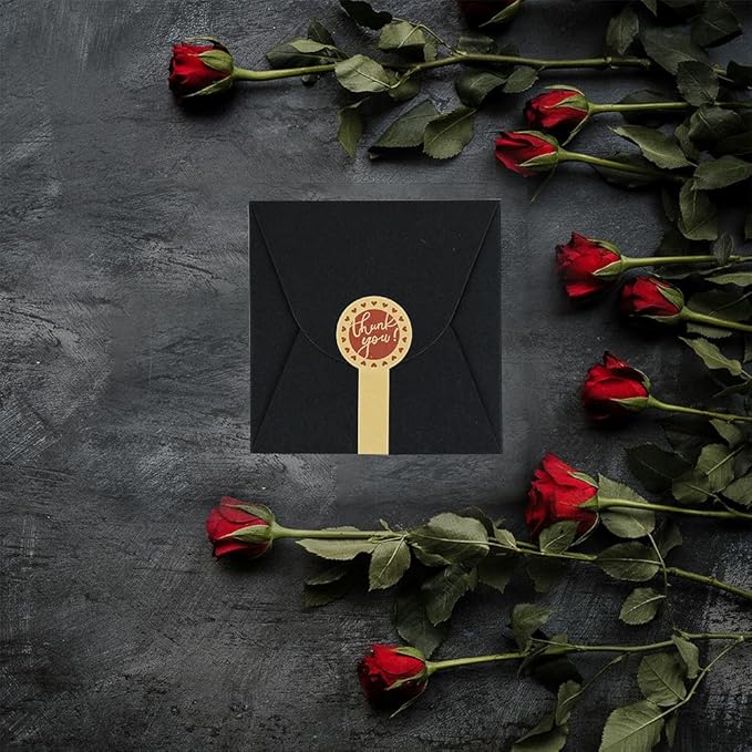 Small Black Boxes for Gifts, 10 PCS Gift Box with Stickers for Thanksgiving, Anniversaries, Party, Birthday, Graduations, and More(4.75” x 4.75” x 3.53”)