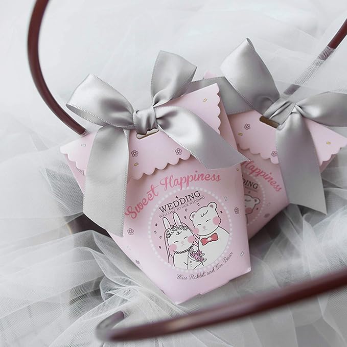 Humphrey's Craft 1 Inch Silver Double Faced Satin Ribbon - 50 Yards Thick Silk Ribbon for Crafts Gift Wrapping DIY Bows Bouquet Decoration Sewing Christmas Tree Wedding and Invitation Card.