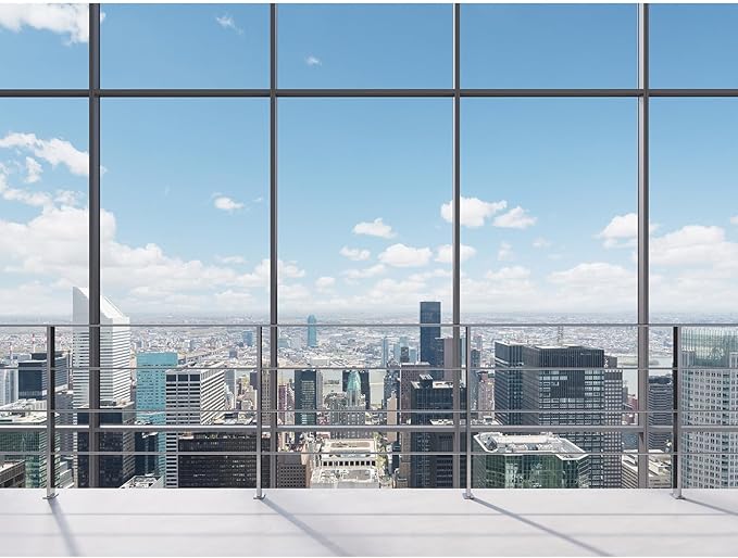 Office Backdrop for Video Conference Modern Business Offices Work Place Background Virtual Offices Scene for Live Video Zoom Calls Businessman Photography Studio Background Props Decor 12x8ft