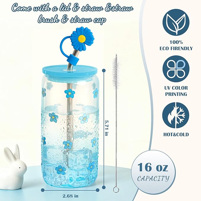 Christmas Birthday Gifts for Teen Girls,Women, Her, Happy Birthday Gift Baskets for Girls Best Friend Sister, Unique Woman Gifts Box for Daughter Girlfriends,14pcs Myosotis Teenage Gift Set(Blue)
