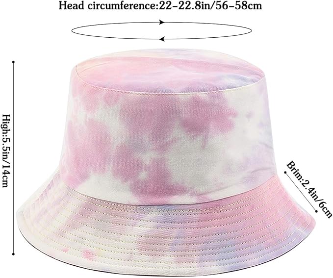 Malaxlx Unisex Bucket Hat Beach Sun Hat Aesthetic Fishing Hat for Men Women Teens, Reversible Double-Side-Wear